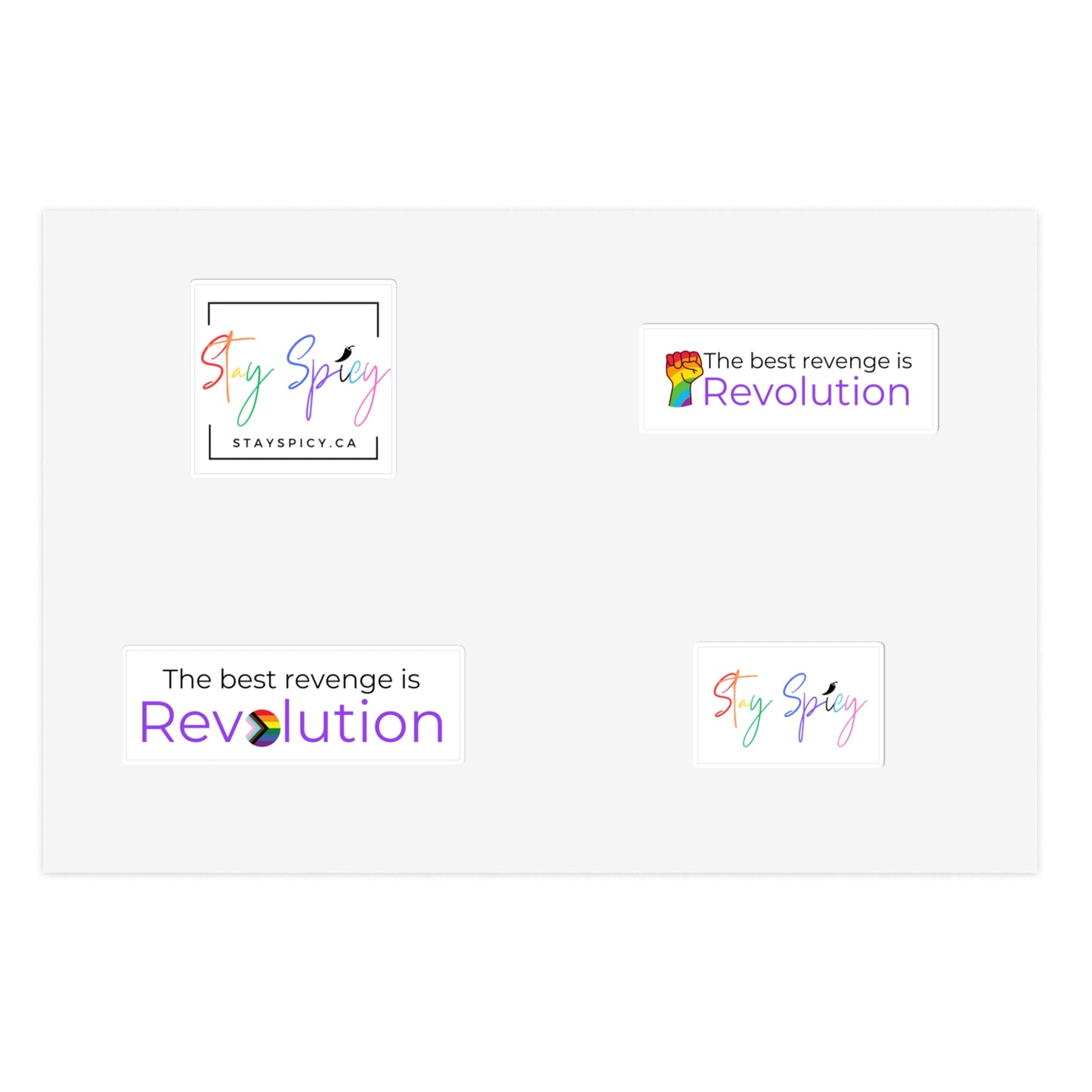 Revolution Block Sticker Sheet - Charity Collection