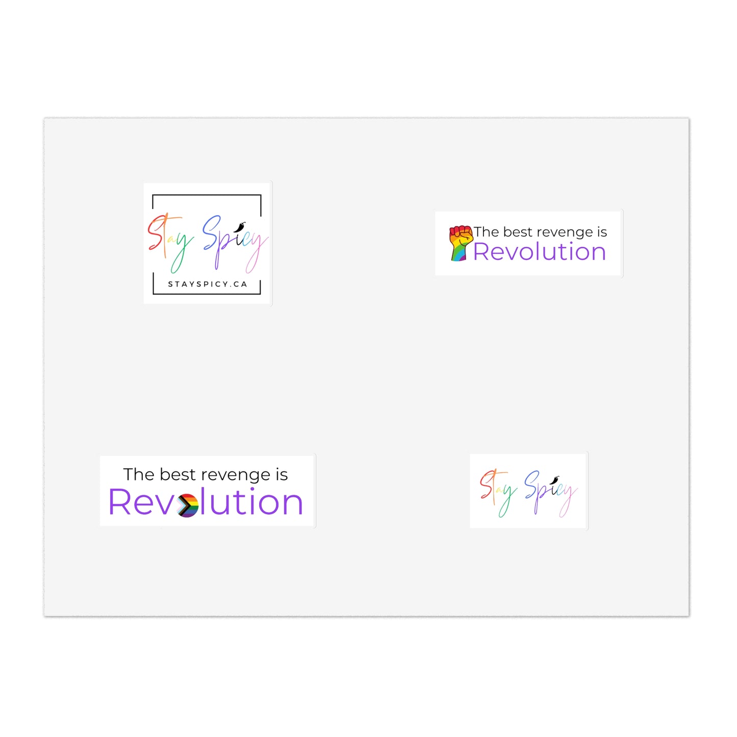 Revolution Block Sticker Sheet - Charity Collection
