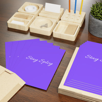 Stay Spicy Purple Greeting Card (1 or 10-pcs)