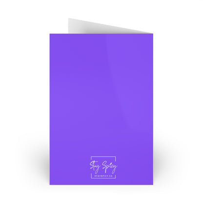 Stay Spicy Purple Greeting Card (1 or 10-pcs)