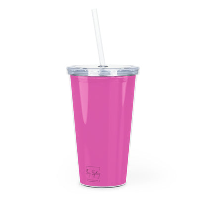 Am I Shining Too Bright - Plastic Tumbler with Straw