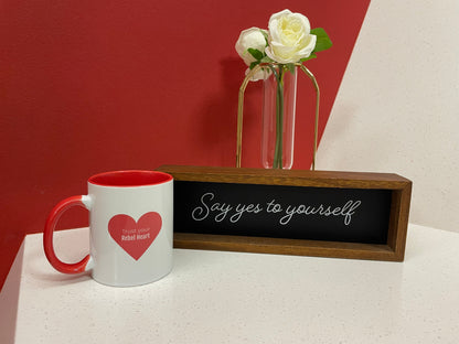 Trust Your Rebel Heart Red Mug